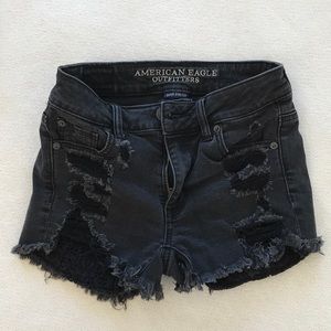 Girls AE🦅 black shorts size 0